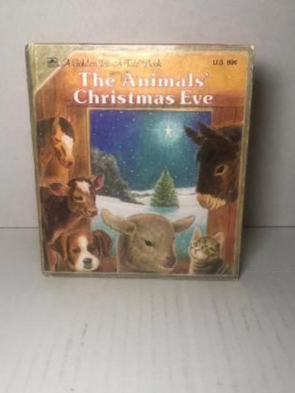 The Animals Christmas Eve A Golden Tell-A Tale Book 70's Vintage Hardcover